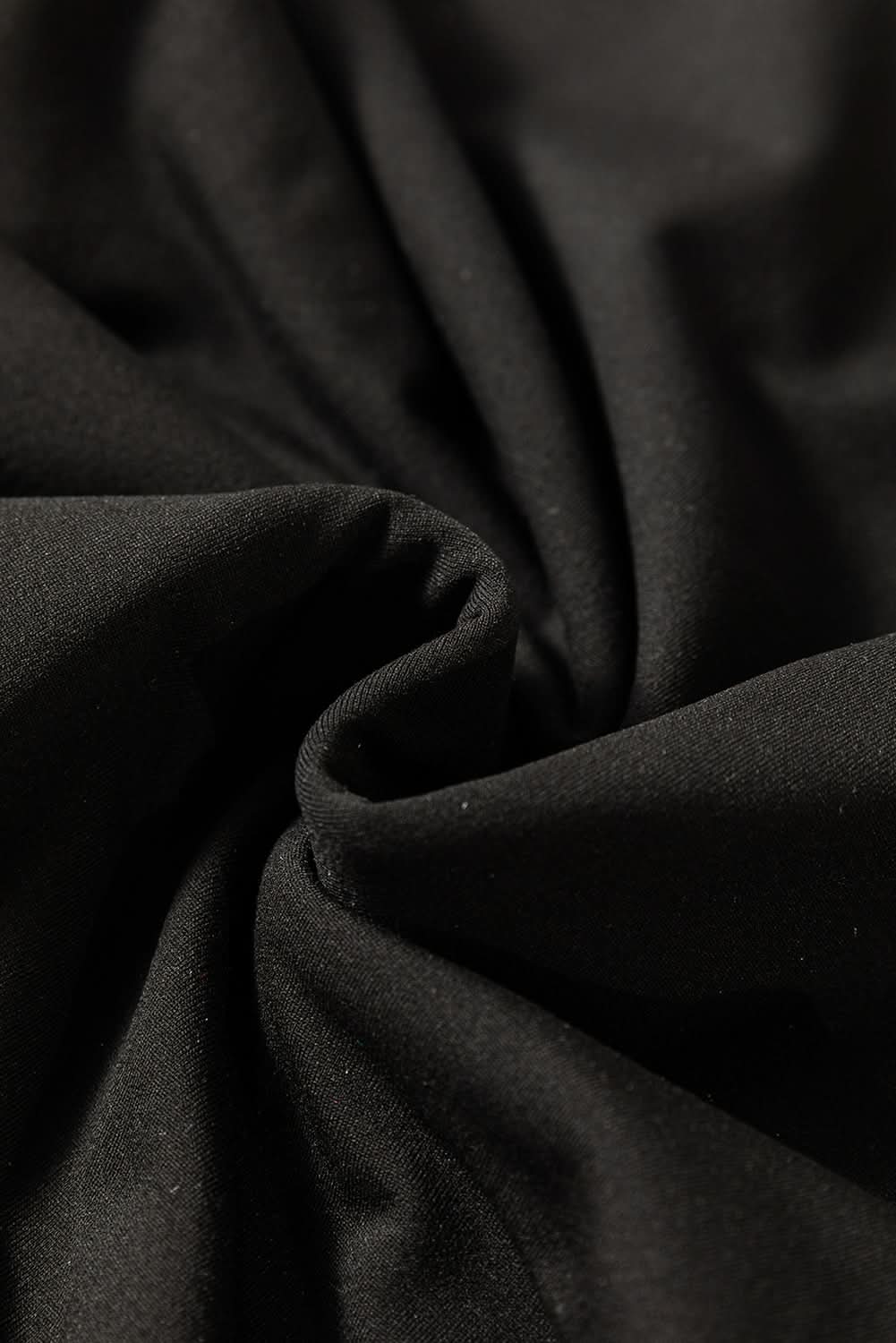 Chic black scoop neck thermal top - Love Salve
